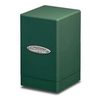 Green Satin Tower Deck Box