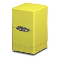 Bright Yellow Satin Tower Deck Box