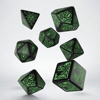 CALL OF CTHULHU 7TH EDITION DICE BLACK&GREEN