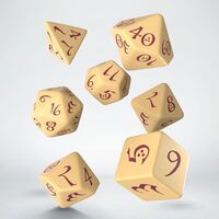 CLASSIC RPG DICE SET BEIGE&BURG