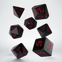 CLASSIC RPG DICE SET BLA&RED