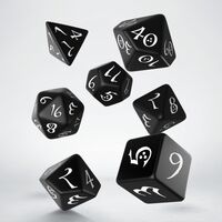 Classic RPG Dice Black & White