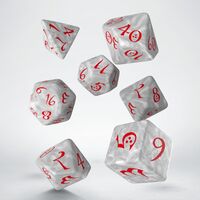 CLASSIC RPG DICE SET PEARL&RED