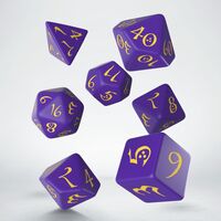 CLASSIC RPG DICE SET PURPLE&YELLOW