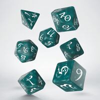 Classic RPG Dice Set  Stormy & White