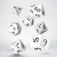 CLASSIC RPG DICE SET WHIT&BLA