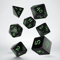 Classic Runic Dice Set Black & Green