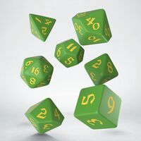 CLASSIC RUNIC DICE SET GREEN&YELLOW