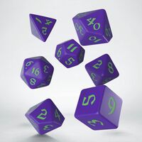 CLASSIC RUNIC DICE SET PURPLE&GREEN