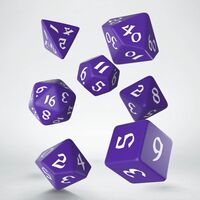 CLASSIC RUNIC DICE SET PURPLE&WHITE