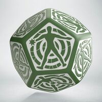 D12 GREEN & WHITE HIT LOCATION DIE