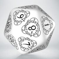 LEVEL COUNTER D20 WHITE&BLACK