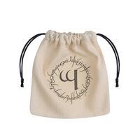 ELVISH DICE BAG BEIGE AND BLACK