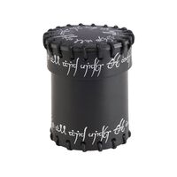 DICE CUP ELVEN BLACK LEATHER