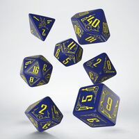 GALACTIC DICE SET NAVY&YELLOW