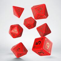 RuneQuest Dice Set Red & Gold