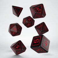 RUNIC DICE SET BLACK & RED