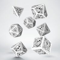 STEAMPUNK DICE SET WHITE&BLACK