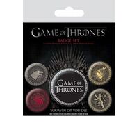 GAME OF THRONES PIN BADGES GREAT HOUSES
