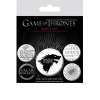 GAME OF THRONES PIN BADGES WINTER IS COMING