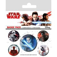 STAR WARS VIII PIN BADGES 5-PACK