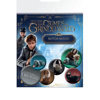 FANTASTIC BEASTS 2 BUTTON BADGES 6-PACK