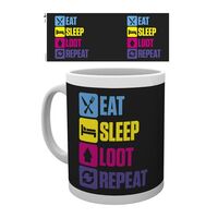 Battle Royale Ceramic Mug Eat Sleep Loot Repeat