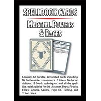 D&D Spellbook Cards: Martial Powers & Races