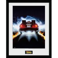 Back To The Future Framed Poster Delorean