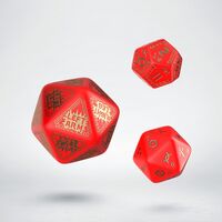 RuneQuest Expansion Dice Red&Gold