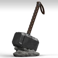 MARVEL COIN BANK MJOLNIR 28cm