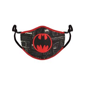 Batman Red Logo Adjustable Face Mask