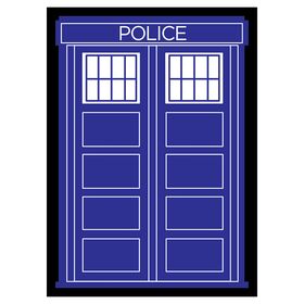 Legion Matte Sleeves Police Box Black Border (50)