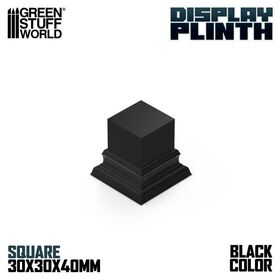 Black Display Block Plinth 3x3cm