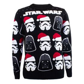 Star Wars Sweatshirt Christmas Jumper Darth Vader / Stormtrooper L