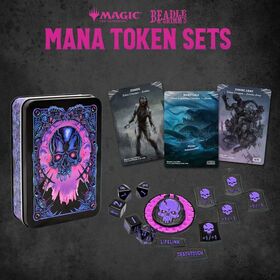 Magic the Gathering Black Mana Dice and Token Pack