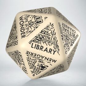 Dungeon Generator Die: Beige&Black