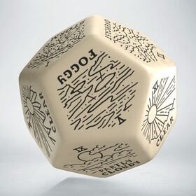 Weather Generator Die: Beige&Black