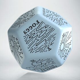 Weather Generator Die: Blue&Black