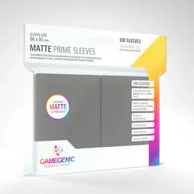 Gamegenic Matte Prime Sleeves Dark Gray (100)