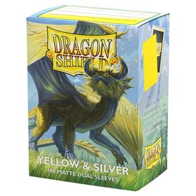 Dragon Shield Matte Dual Sleeves Yellow & Silver (100)