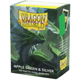 Dragon Shield Matte Dual Apple Green & Silver (100)