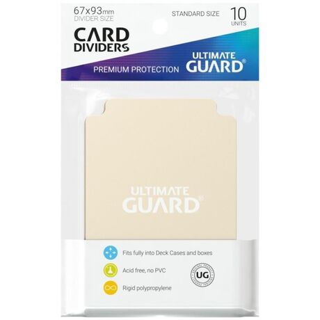CARD DIVIDERS STANDARD SAND 10