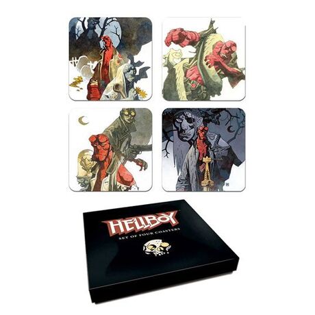 Hellboy Coaster Set Mignolas Classic Watercolors