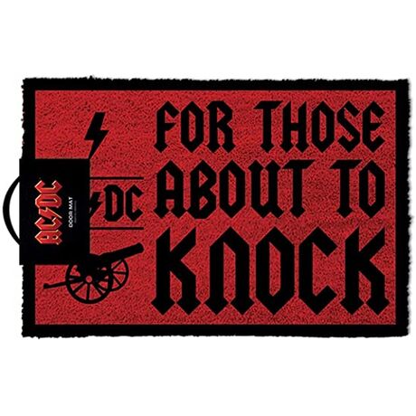 AC/DC Doormat For Those About To Knock