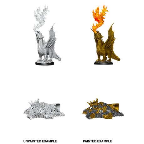 Gold Dragon Wyrmling & Small Treasure