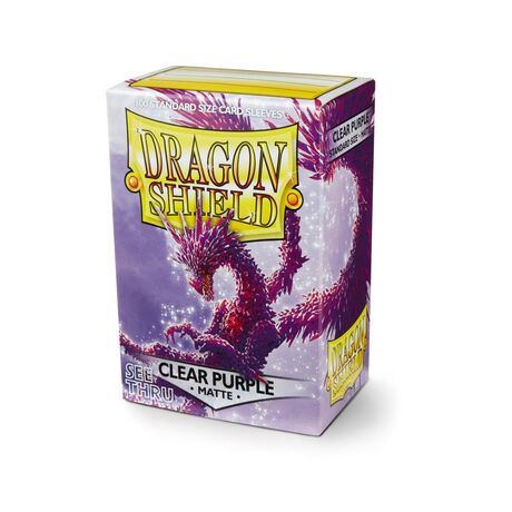 Dragon Shield Clear Purple Matte Sleeves
