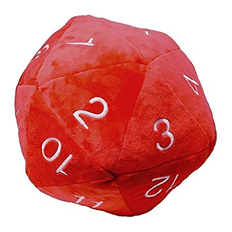 JUMBO D20 RED PLUSH
