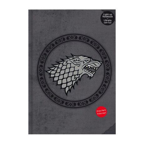 GAME OF THRONES NOTEBOOK WITH LIGHT STARK