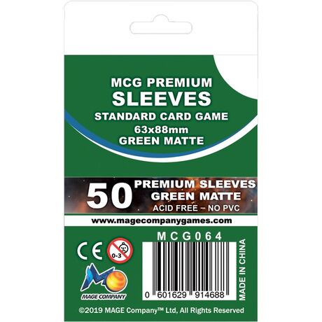 Standard Card Game Matte Green MCG Sleeves